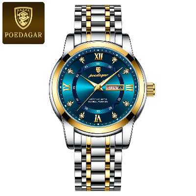 Picture of POEDAGAR 936 Stainless steel  Luxury Watch for Man- Men Watch Quartz Stainless Steel Sports Men's Watches - Watch - Stainless Steel Watch For Men