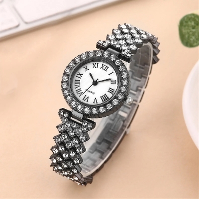 Picture of New Fashion Luxury Diamond Round dial Quartz Women's Watch - Watch For Women - Stainless steel Watch For Women - Watch