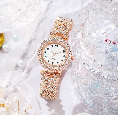 Picture of New Fashion Luxury Diamond Round dial Quartz Women's Watch - Watch For Women - Stainless steel Watch For Women - Watch