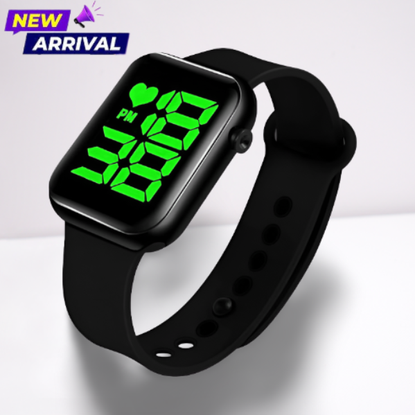 Picture of Fashionable Square LED Digital Sports Watch, Waterproof LED Watch