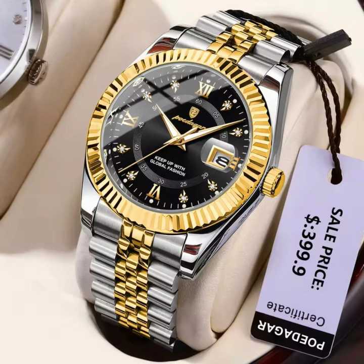 Picture of POEDAGAR 910 Luxury Stainless steel Wrist Watch For Man - Waterproof Men Watch Quartz - Stainless Steel Men's Watch - Stainless steel Watch .