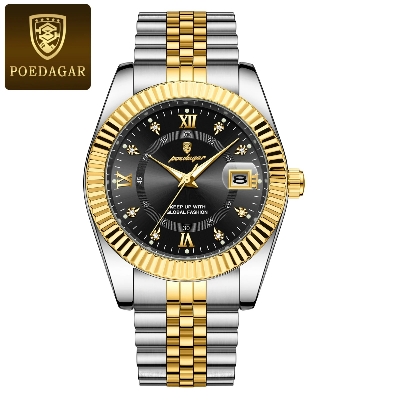 Picture of POEDAGAR 910 Luxury Stainless steel Wrist Watch For Man - Waterproof Men Watch Quartz - Stainless Steel Men's Watch - Stainless steel Watch .