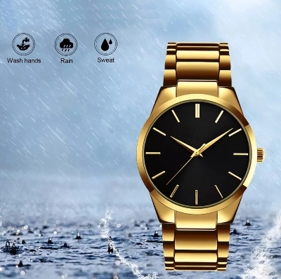 Picture of Stainless steel clock-black for men - Watch For Men - Watch For Men