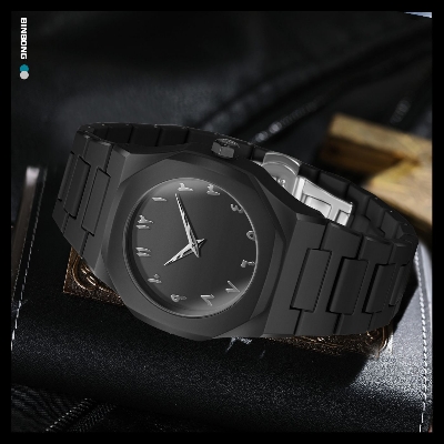 Picture of Arabic Watch Waterproof Men's Quartz Watch Black PC Plastic watch for men - Aura Arabic Watch - Black