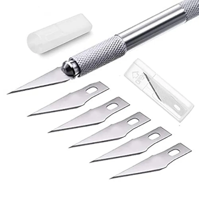 Picture of Precision Hobby Knife, Stainless Steel Cutter Craft Knive 7 PCS Set