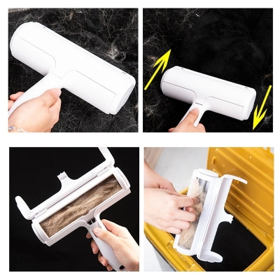 Picture of Pet Hair Remover Roller Sofa Carpet Clothes Dog Cat Fur Roller Lint Cleaning Brush