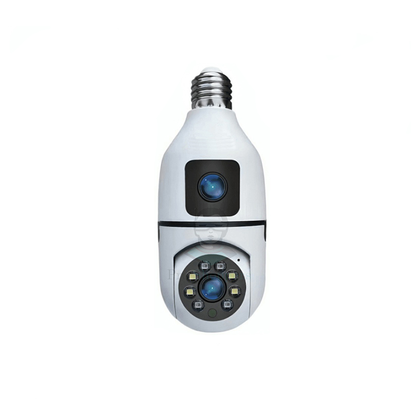 Picture of Dual Lens Bulb IP Night Vision Camera V380 WIFI IP camera