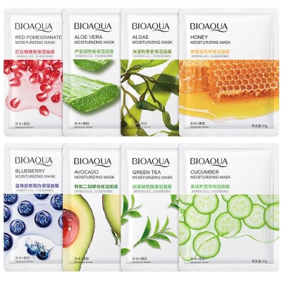 Picture of BIOAQUA skin care product mascarillas faciales private label natural plant fruit beauty face mask skin care moisturizing silk facial sheet Mask- 25g