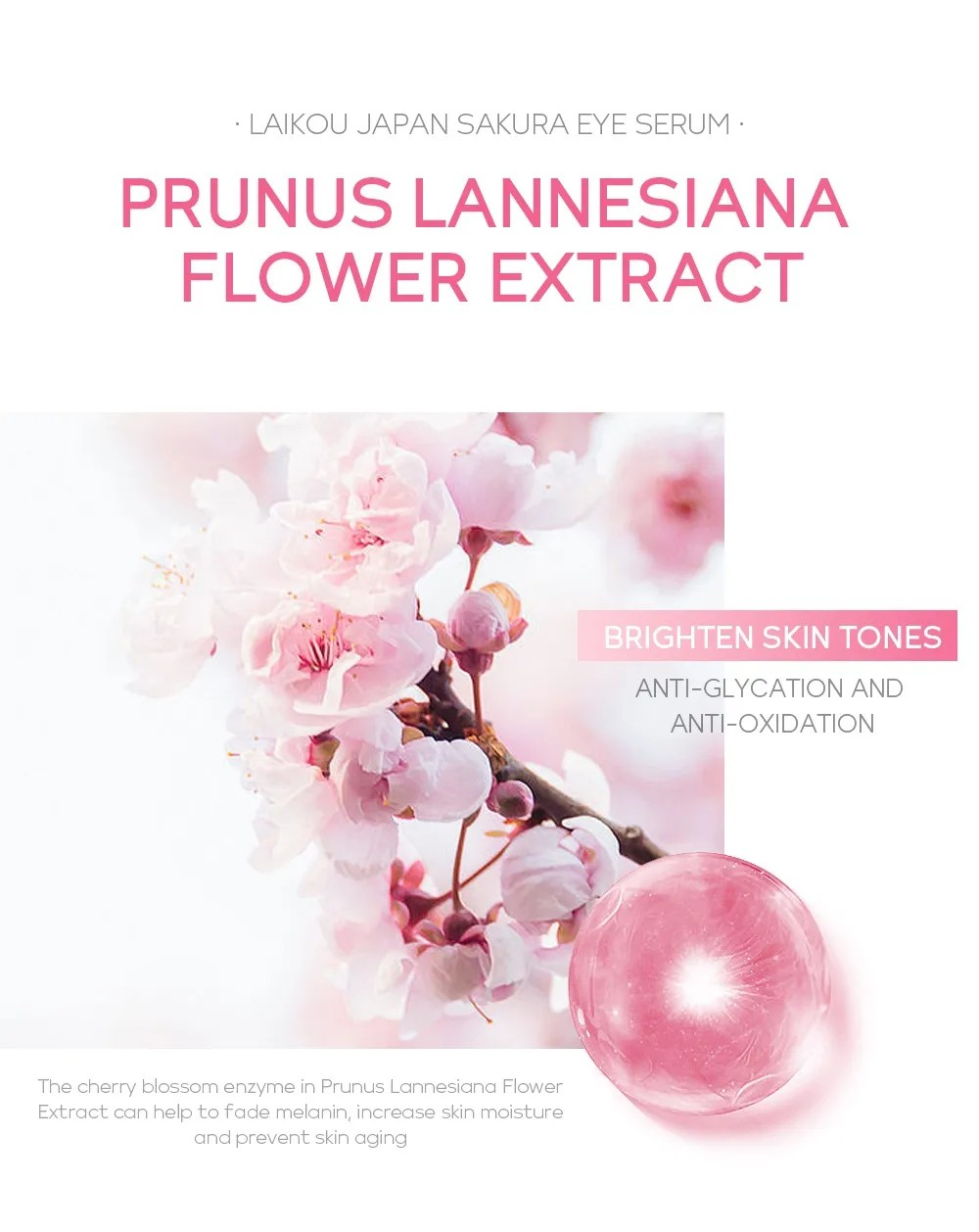 Picture of Laikou Sakura Eye Serum Natural Brightening