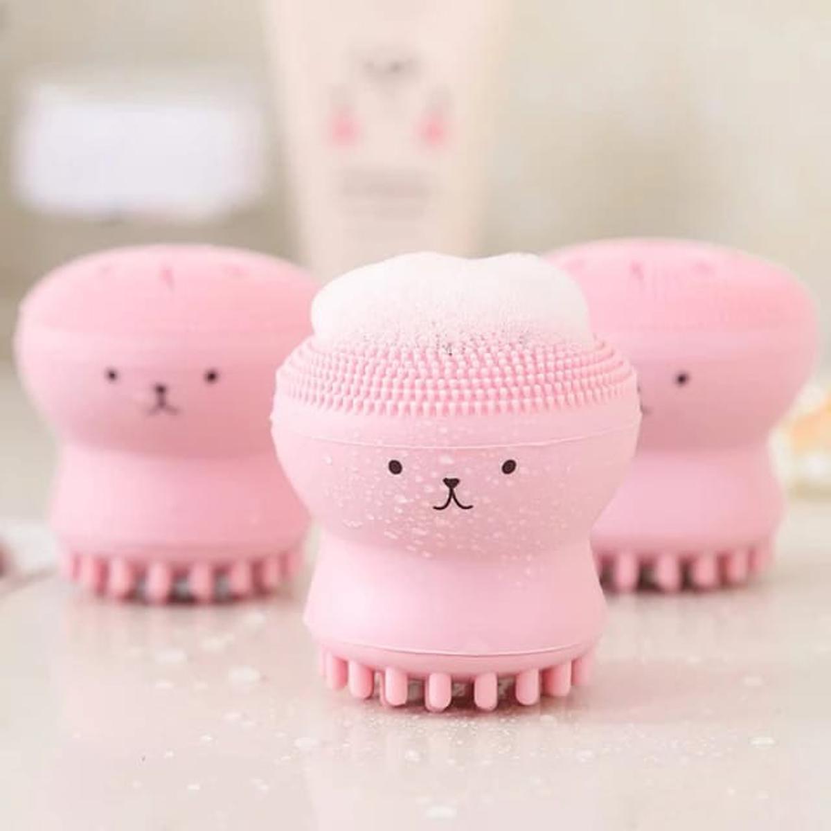 Picture of Laikou Mini Silicone Face Cleanser Massage Brush - 1Pcs - Black Head Remover