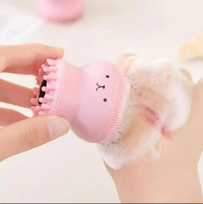 Picture of Laikou Mini Silicone Face Cleanser Massage Brush - 1Pcs - Black Head Remover