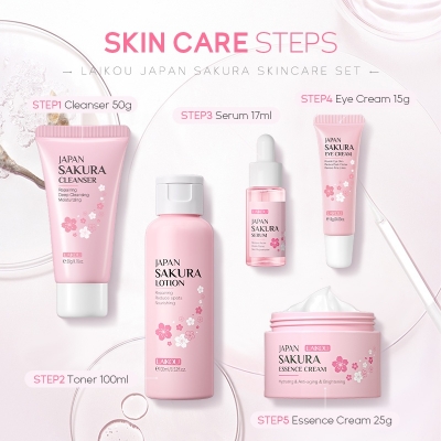 Picture of Laikou Japan Sakura Skincare face pack Set - 207 gm