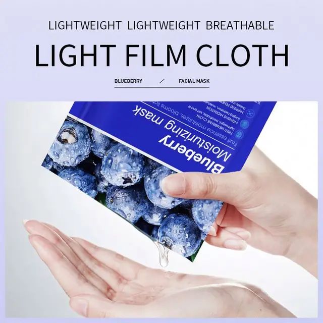 Picture of BIOAQUA 8 Piece/Set Plant Fruit Mask Hydrating Moisturizing Skin Color Skin Facial -25 G/Each.