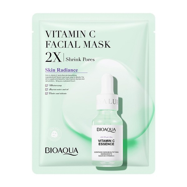 Picture of BIOAQUA VITAMIN C ESSENCE FACIAL MASK ( Shrink Pores)30G