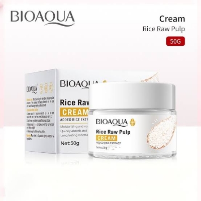 Picture of BIOAQUA Cream Rice Raw Pulp Moisturizing Skin Rejuvenation Facial Skin Care- 50g