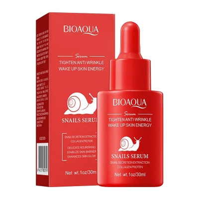 Picture of BIOAQUA Face Snail Serum Tighten Anti Wrinkle Wake up Skin Energy Facial Snails Serum-30ml