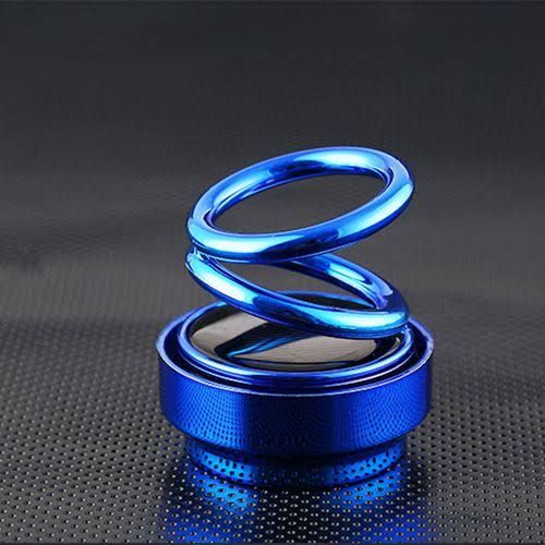 Picture of 1 Pcs Solar Energy Double Ring Rotating Suspension Aromatherapy Car Air Freshener