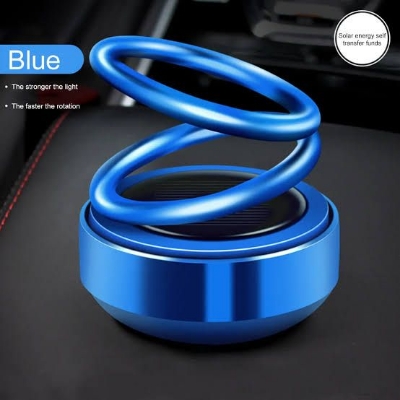 Picture of 1 Pcs Solar Energy Double Ring Rotating Suspension Aromatherapy Car Air Freshener