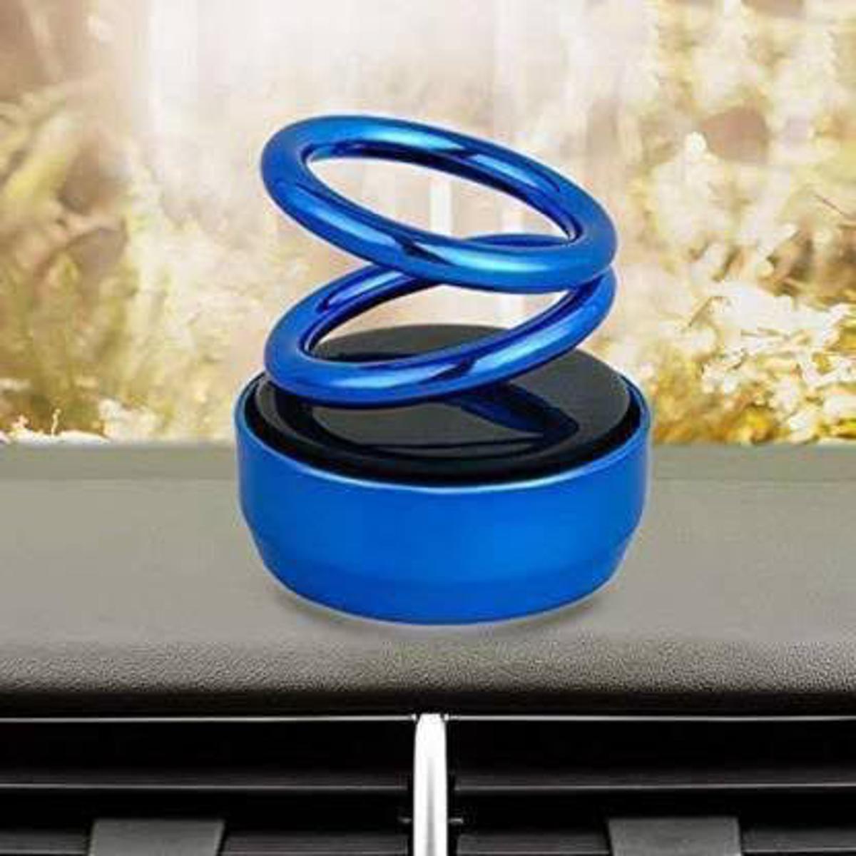 Picture of Double Ring Solar car Dashboard Perfume Blue