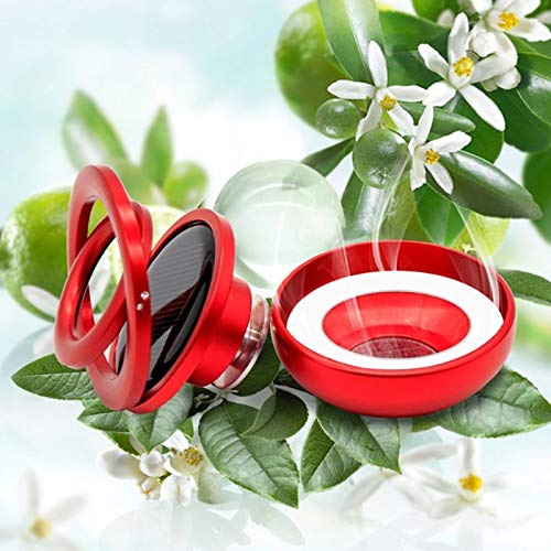 Picture of Double Ring Crystal Auto Rotate Car Perfume Air Car Fresheners (RED)