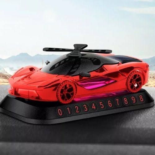 Picture of Ferrari Car Shape Solar Air Freshener 360 Degree Perfume (360 Degree, Red)