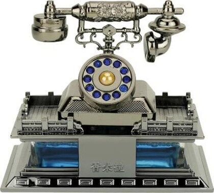 Picture of Telephone Shape Jasmine Fragrance Green Car Perfume For Car Dashboard