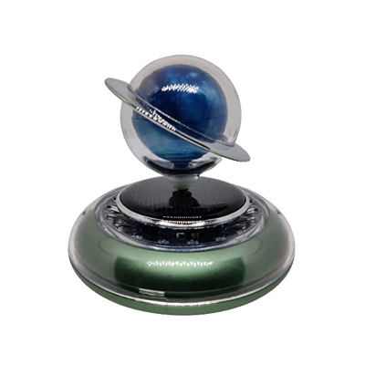 Picture of New Alloy Earth Globe Car Air Freshener Solar Rotating Dashboard Stylish Ornaments Aromatherapy For Car Decoration & Air Freshener Perfume