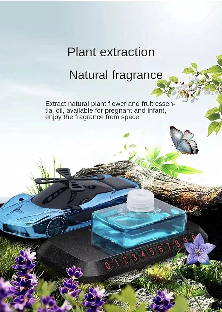 Picture of Ferrari Car Shape Solar Air Freshener 360 Degree Perfume (360 Degree Rotating , Blue )