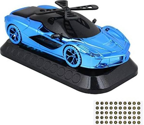 Picture of Ferrari Car Shape Solar Air Freshener 360 Degree Perfume (360 Degree Rotating , Blue )