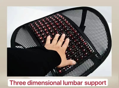 Picture of Car Seat Back Support Black Wooden with Net