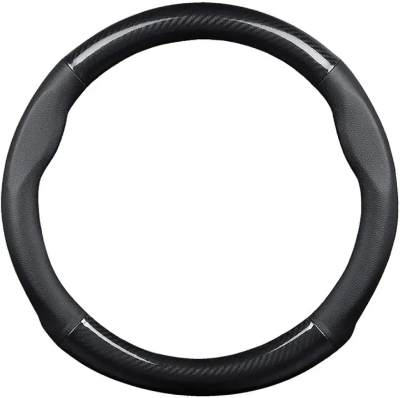 Picture of Steering Wheel Cover Carbon fiber With Up Leather