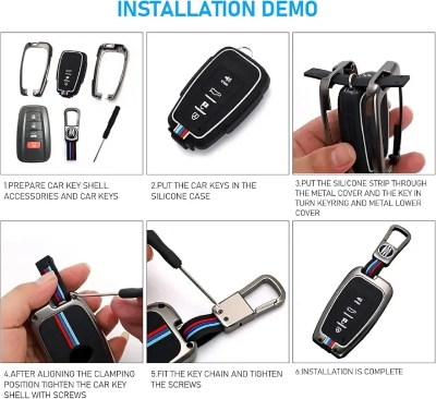 Picture of Metal with silicone Key Cover Toyota NOAH, Harrier,