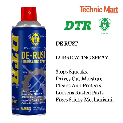 Picture of DTR De-Rust Lubricating Spray – Ultimate Rust Remover and Lubricant