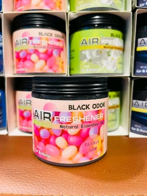 Picture of BLACK ODOR Air Freshener Natural Essential Oils Scented Home, and Office Jelly type (180 gm).