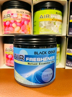 Picture of BLACK ODOR Air Freshener Natural Essential Oils Scented Home, and Office Jelly type (180 gm).