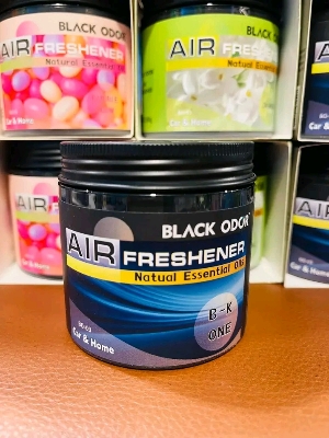 Picture of BLACK ODOR Air Freshener Natural Essential Oils Scented Home, and Office Jelly type (180 gm).