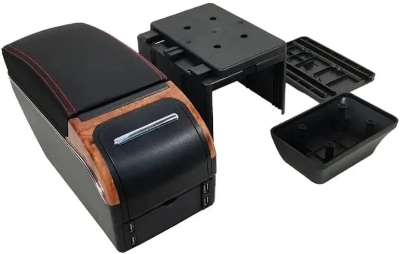 Picture of Multifunction Car Console Box Armrest Organizer Storage Box With 7 USB Ports,
