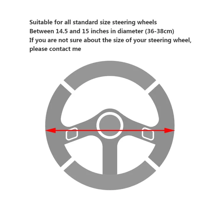 Picture of Car Steering Wheel Cover Carbon fiber