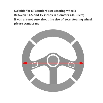 Picture of Car Steering Wheel Cover Carbon fiber