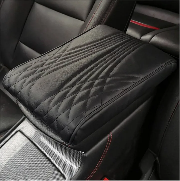 Picture of Car Center Console Cushion Pad, Memory Foam Leather Auto Armrest