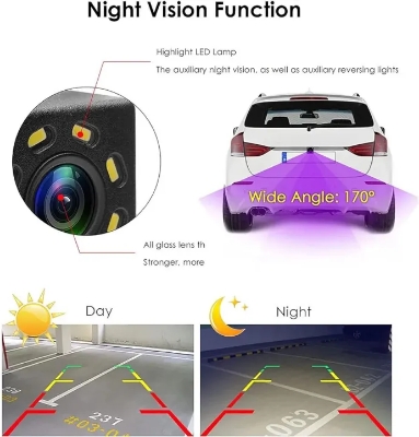 Picture of Car Backup Camera, 8 LED Hd Reverse Camera with Night Vision,