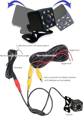 Picture of Car Backup Camera, 8 LED Hd Reverse Camera with Night Vision,