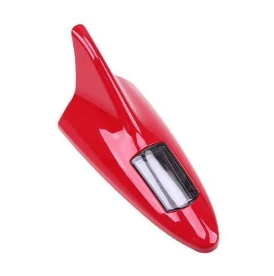 Picture of Flash Led Auto Car Shark Antenna Fin Roof Antenna Car Styling Warning Tail Light Solar Power