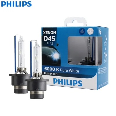 Picture of Philips Ultinon HID Xenon D2R D4R D4S WXX2 35W 6000K Pure White Light Xenon Headlight Car Bulbs Auto Lamps (Twin Pack)