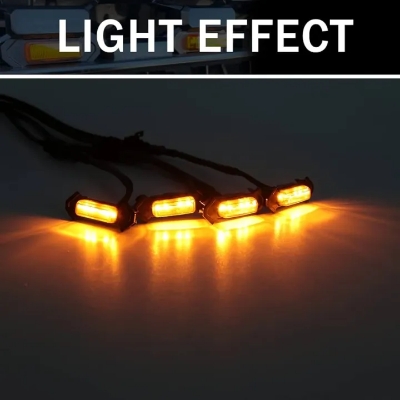 Picture of amber LED grille lights, commonly used for Car, truck