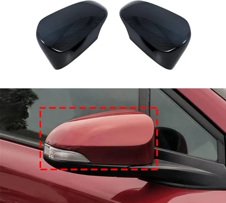 Picture of carbon fiber-style side mirror covers Axio 2007-2010