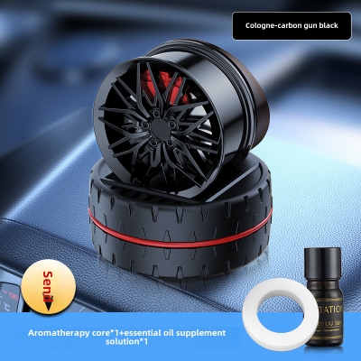 Picture of Solar Rotating Car Perfume - Wheel Car Air Diffuser | Rotatable Solar Car Air Freshener, Wheel Air Fresheners for Car Interior Decoration Accessories