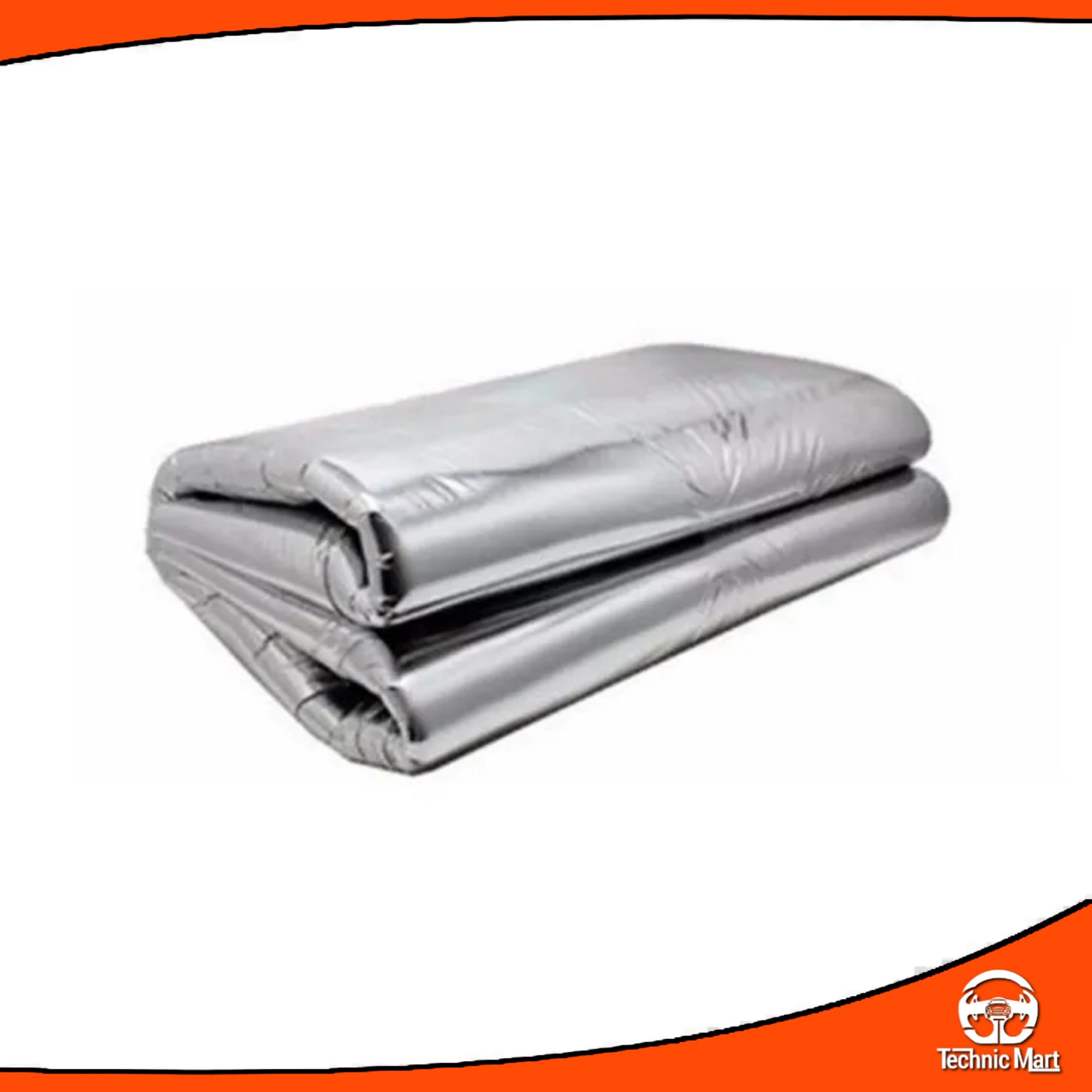 Picture of 140 x100cm Car Engine Sound Deadener Mat Noise bonnet Insulation Deadening for Hood Firewall Heat Material Aluminum Foam Sticker