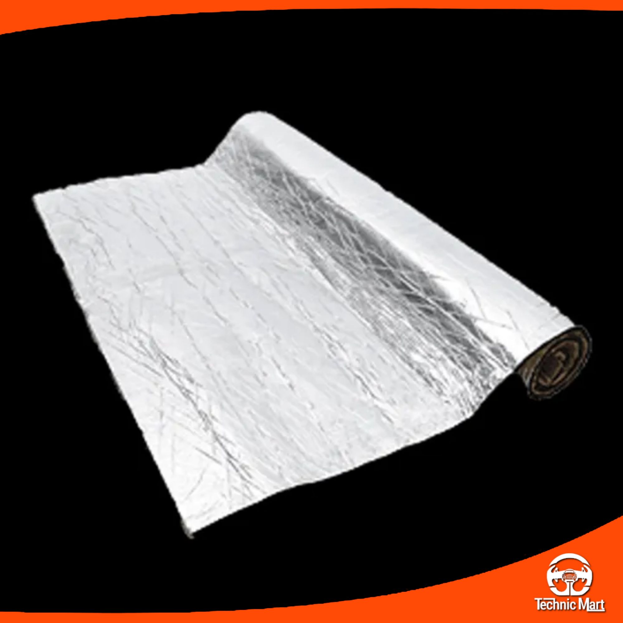 Picture of 140 x100cm Car Engine Sound Deadener Mat Noise bonnet Insulation Deadening for Hood Firewall Heat Material Aluminum Foam Sticker