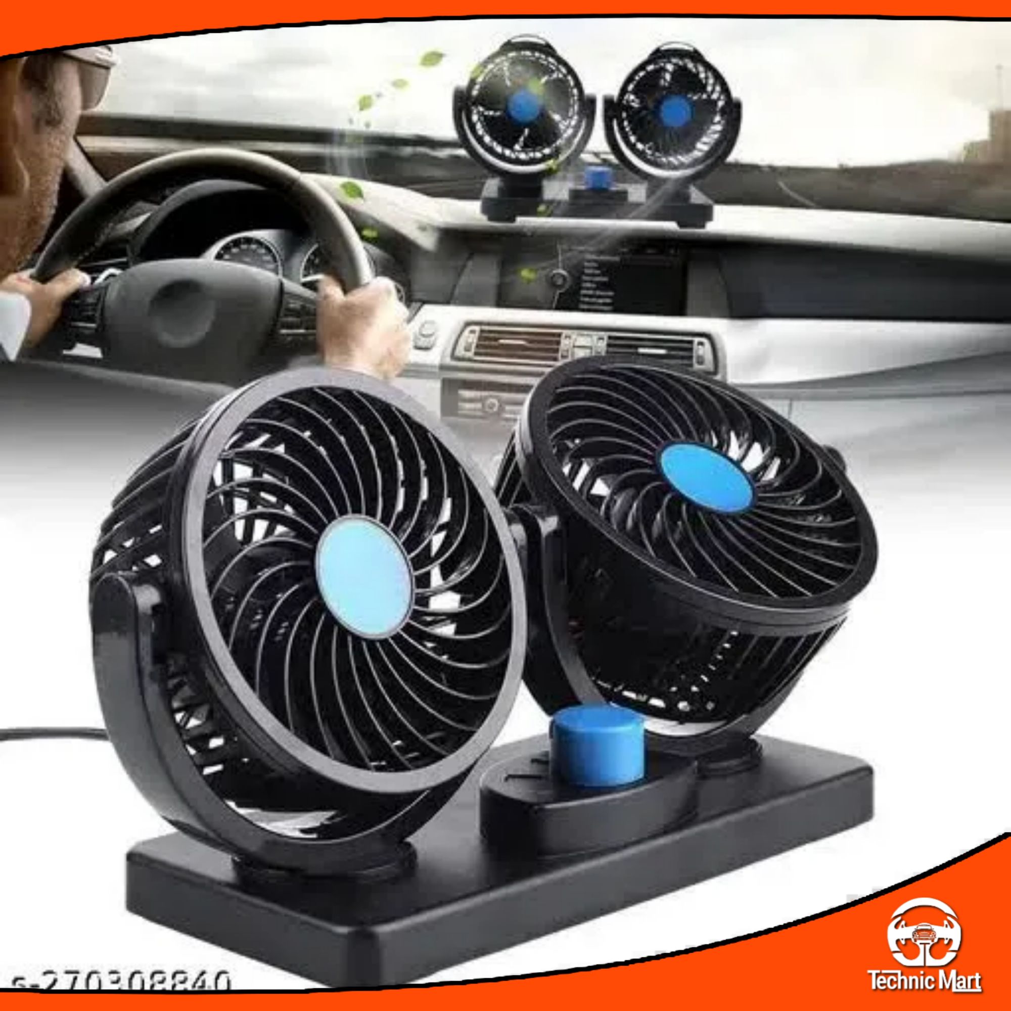 Picture of Electric Car Dashboard Cooling Fan 12V